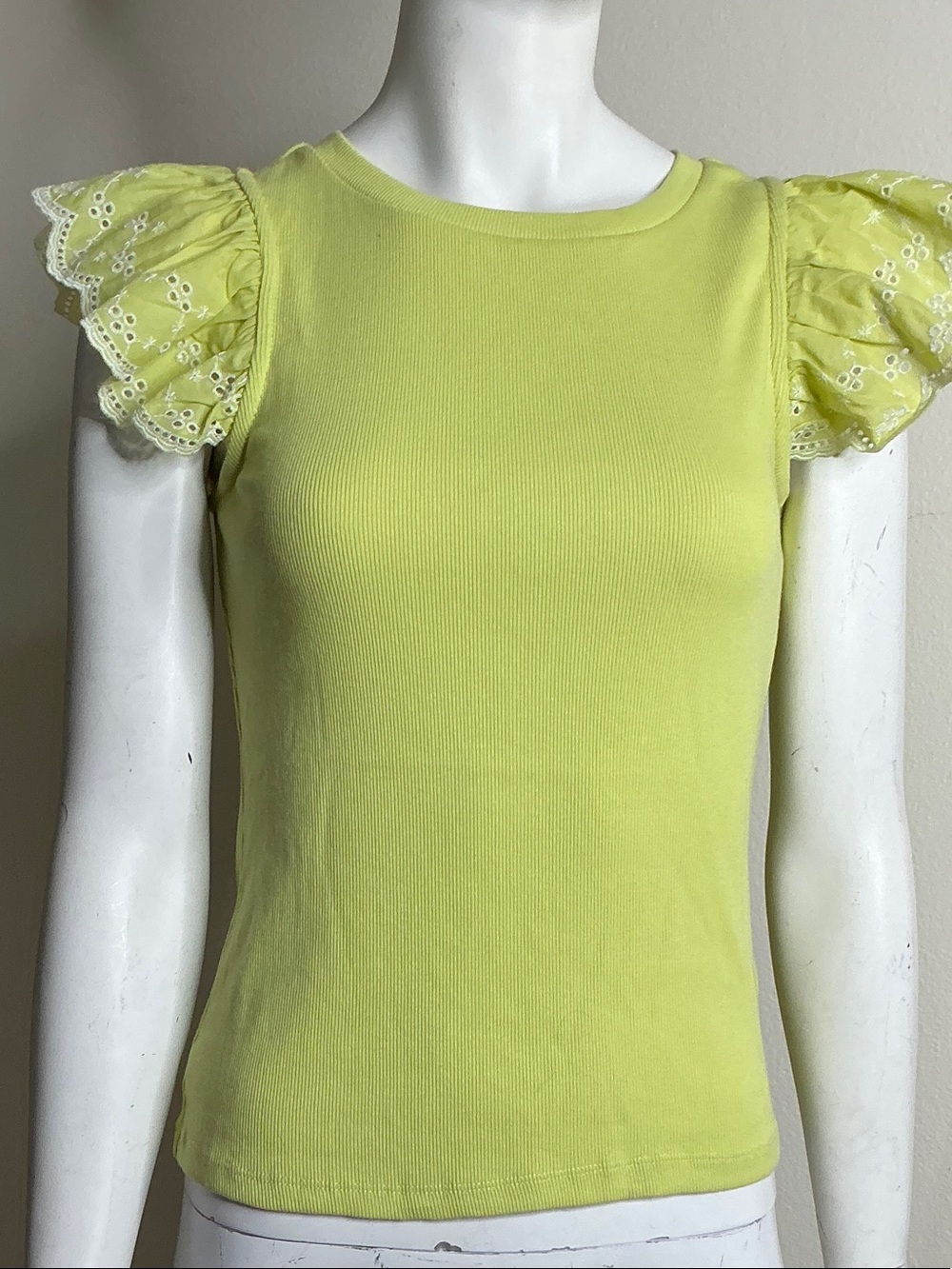 Yellow Ruffled Sleeve Women’s Top by Philosophy